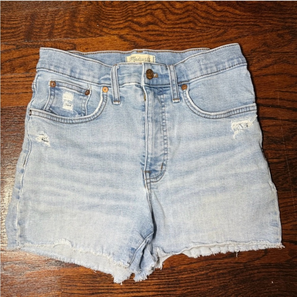 MADEWELL High Rise Denim Shorts 28